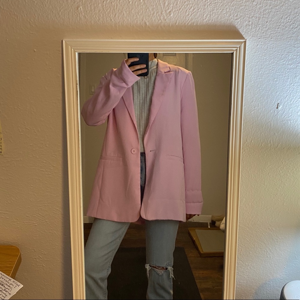 Pink blazer